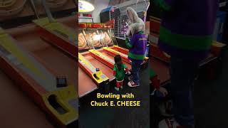 Bowling with Chuck e cheese #chuckecheese #EllaRoseSanchez