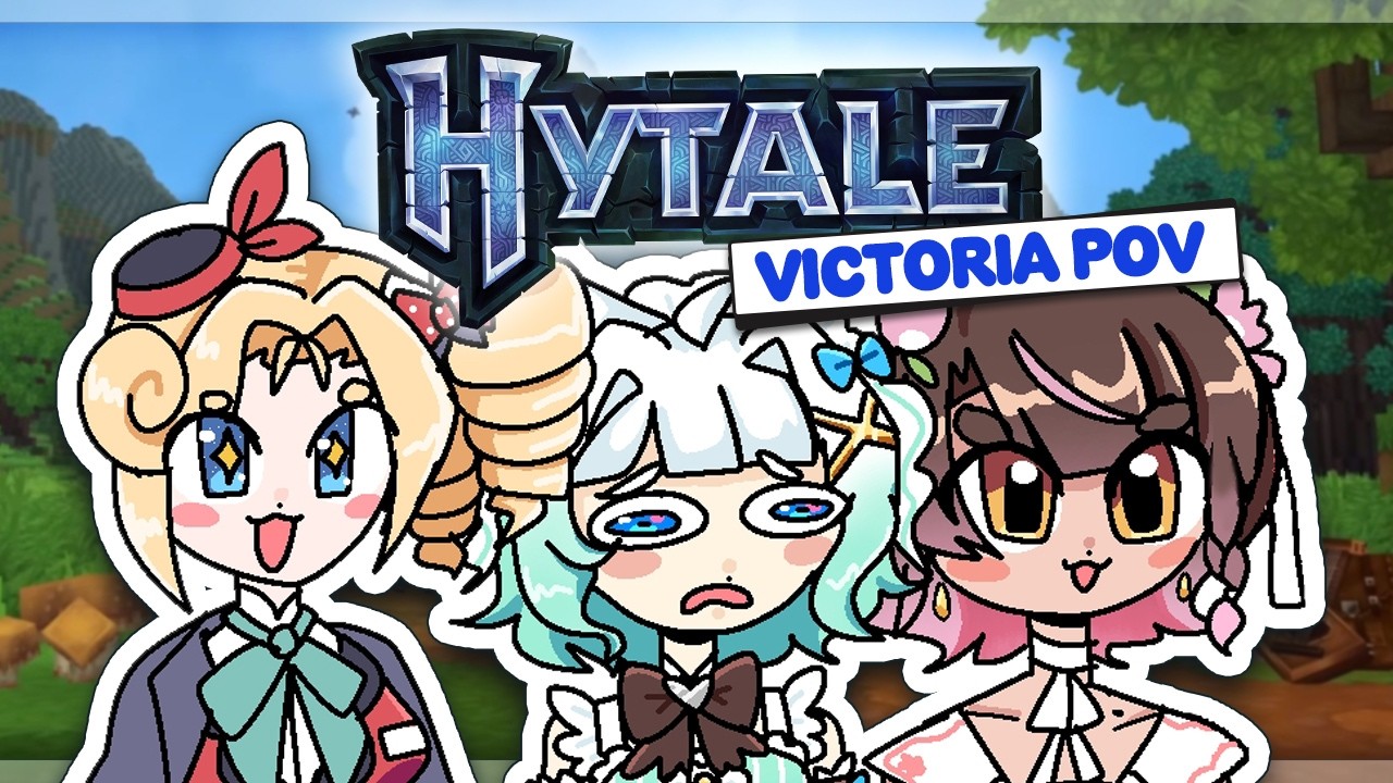 【HYTALE COLLAB】A New Blocky Adventure!⚔️⚒️【VICKY POV】#densetsuexe #victoriaroman