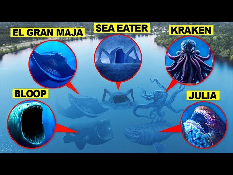 طائرة بدون طيار تلتقط KRAKEN EL GRAN MAJA JULIA BEAST BLOOP و SEA EATER في الحياة الواقعية