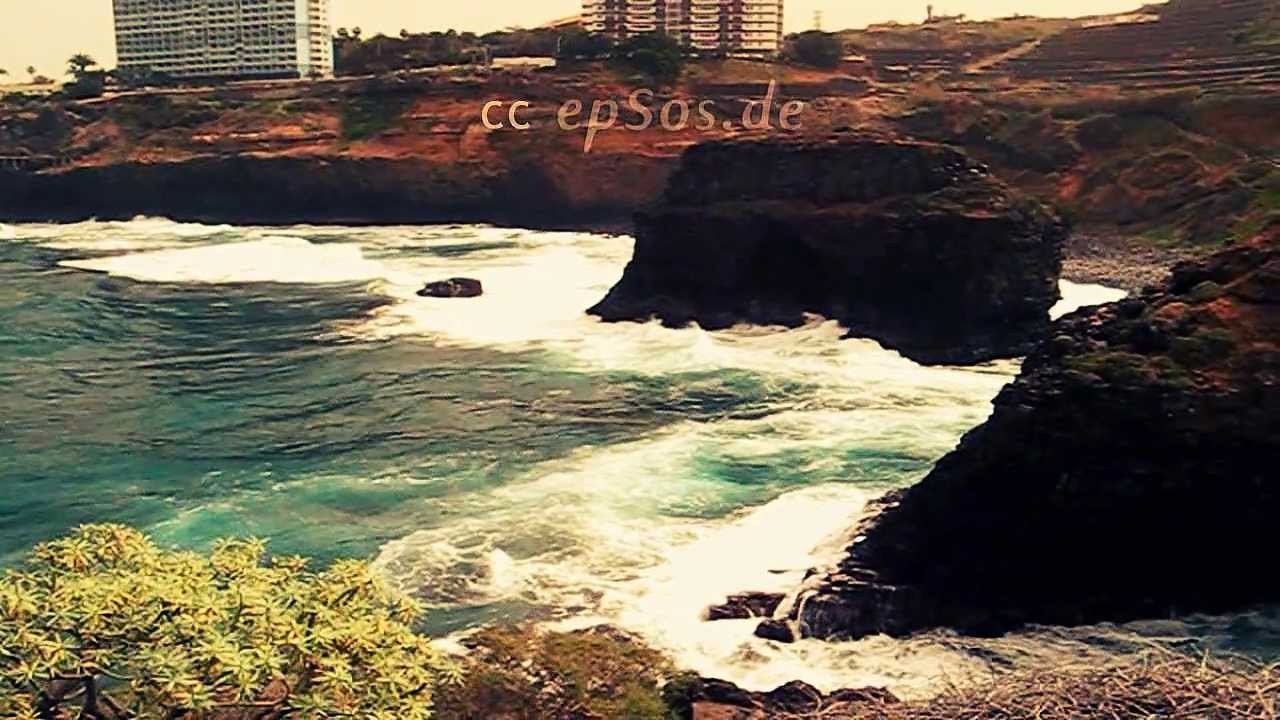 Wild Beach of Playa de los Roques in Tenerife of Spain