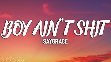 SAYGRACE - Boys Ain