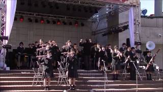 千葉黎明高校 吹奏楽部 『ジングル・ベル in Swing 』:Narita Airport Christmas Festival 2016