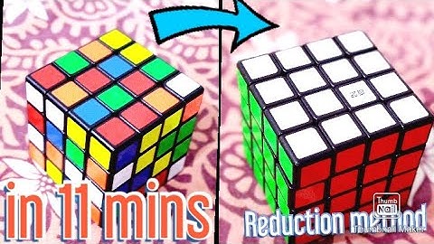 Learn how to solve a 4×4 cube in under 11 mins! | Full Reduction method tutorial | Cubiverse