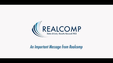 An Important Message from Realcomp - Video #1