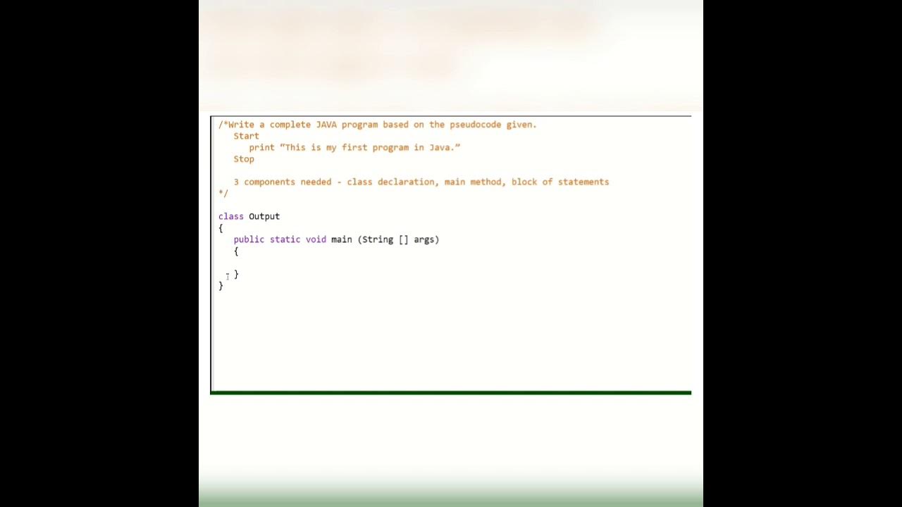 Introduction to Java - Output Statement - YouTube