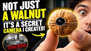 🥜 Not Just a Walnut… It’s a Hidden Spy Camera I Built! 😱📸