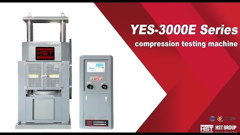 How to operate HST YES-2000/3000E Digital Display Compression Testing Machine