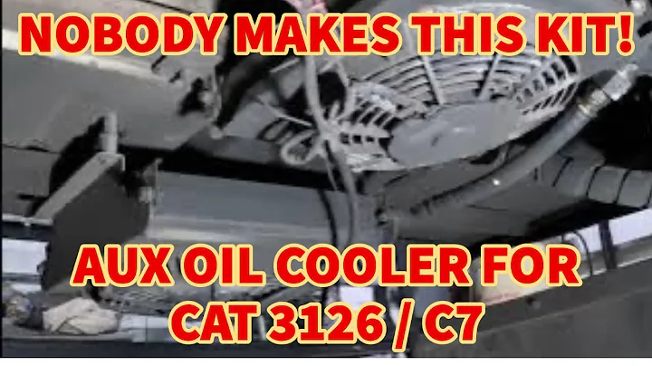 Custom External Oil Cooler for the Caterpillar 3126B in my RV