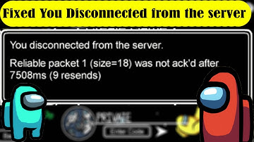 YOU disconnected from the SERVER AMONG US-HOW TO FIX AMONG US YOU Disconnected from the serverMOBILE