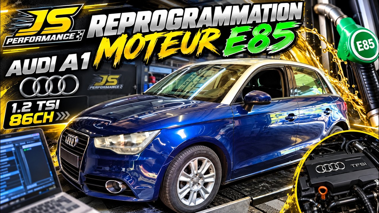 Reprogrammation moteur éthanol E85 Audi A1 1.2 TSI 86chx by JS PERFORMANCE