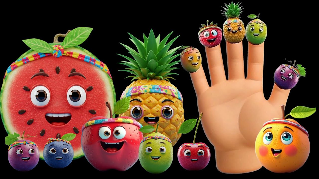 Fruit Finger Family Dance! 🍓🍌🍊 AMAZING Baby Sensory Fun!
