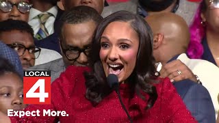 Detroit Mayor-elect Mary Sheffield delivers acceptance speech