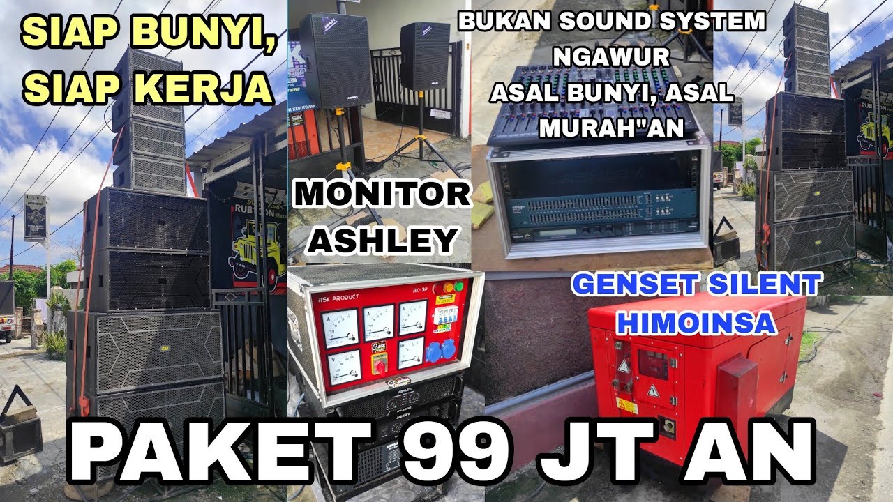 PAKET SOUND SYSTEM + GENSET 99JT AN