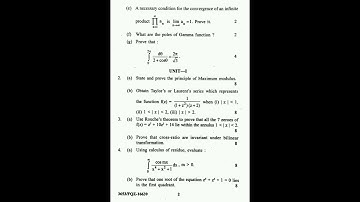 M.Sc -(Mathematics) 2nd sem Previous paper2019 COMPLEX ANALYSIS-II PAPER-MATH-624S PU CHANDIGARH