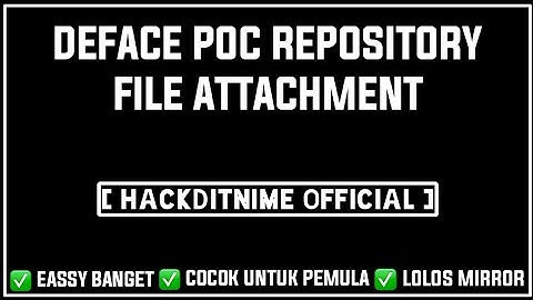 Depes Poc Repository File Attachment Terbaru 2021