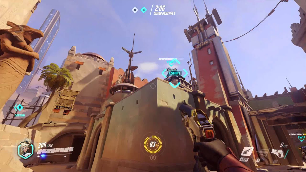 Overwatch beta gameplay - Mercy