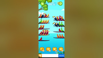 Bird Sort Color Puzzle Classic Level 22 Gameplay