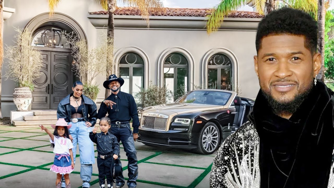 Explore Usher's Los Angeles Mansion (2025) | Car Collection, Net Worth, Wife & 4 Kids