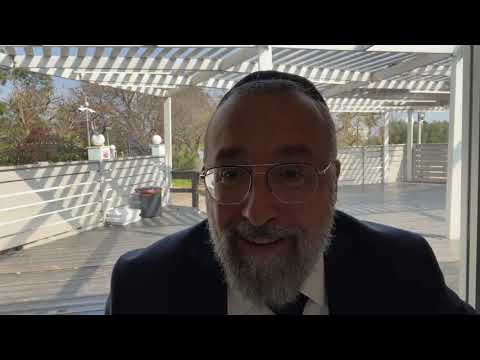 Rav Itshak Cohen : "AVONS NOUS MÊME LE LIBRE ARBITRE SUR NOTRE VIE ?? "