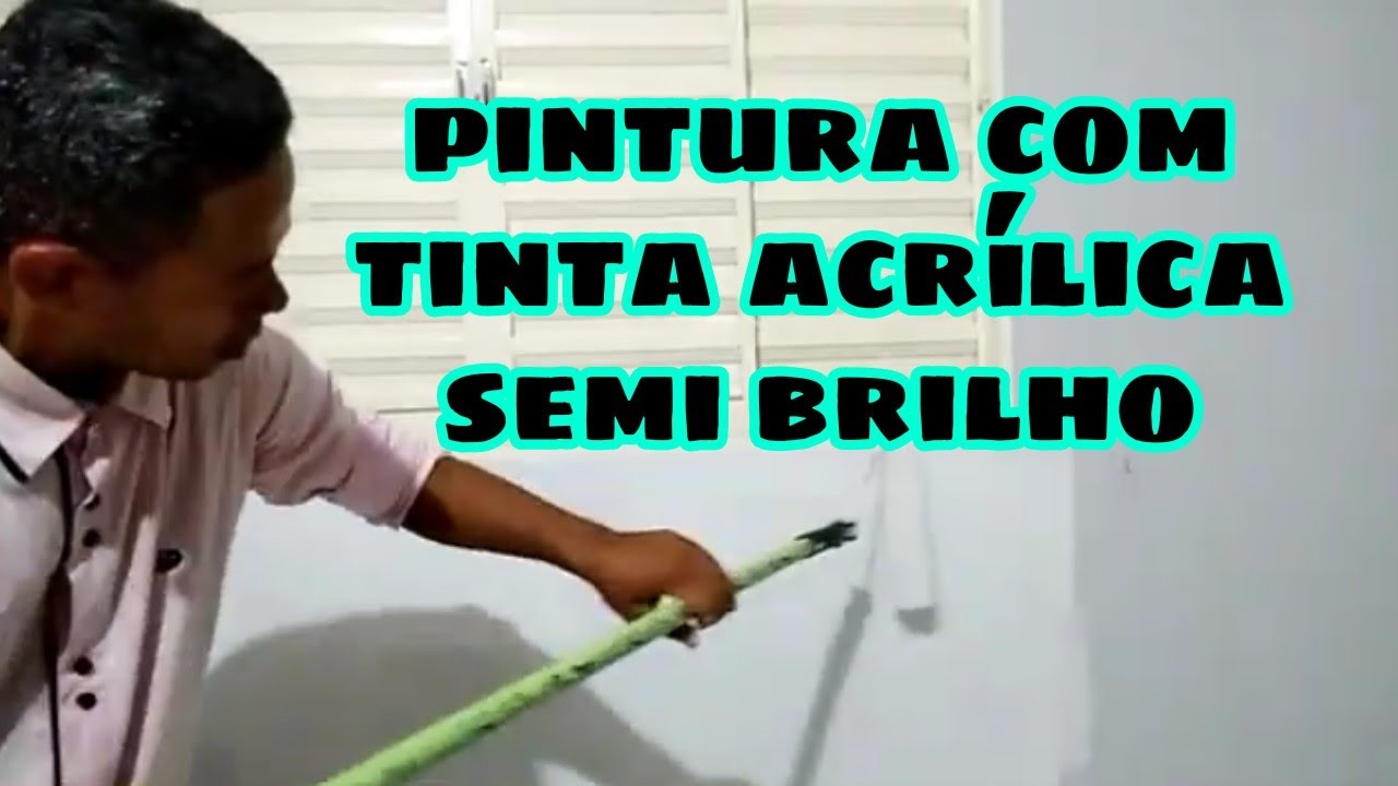 como pintar parede com tinta paredex acrílica semi brilho fácil aplicação.