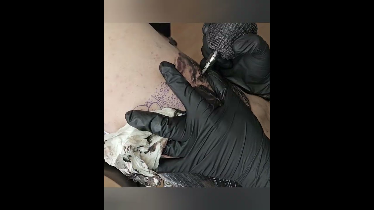 Tattoo time-lapse, at the beginning of the road