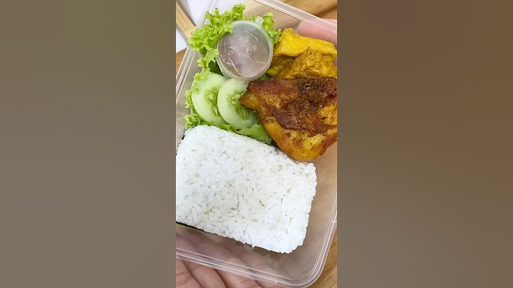 Fried chicken lemongrass rice box