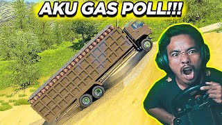 Aku Hajar Batu Jomba dengan Hino Lohan Muatan Sawit Full - ETS2