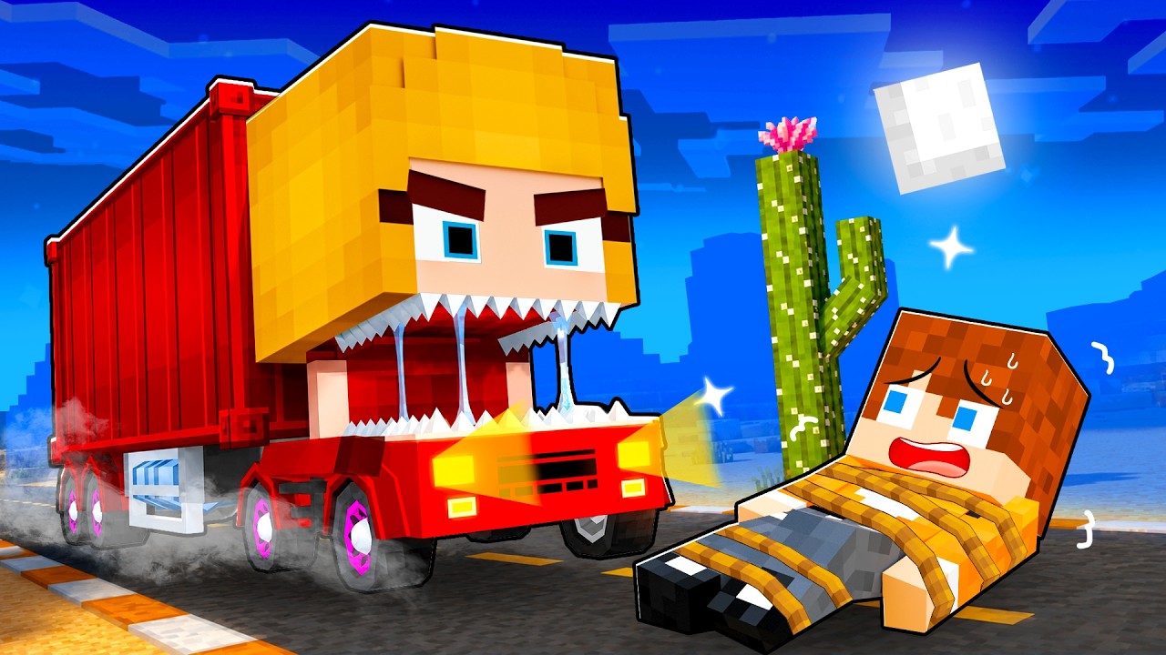 MOJA DZIEWCZYNA ZMIENIŁA SIĘ W ZŁĄ CIĘŻARÓWKE w Minecraft!