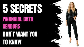 What Large Data Vendors  🏦 DON