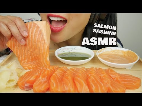 ASMR SALMON SASHIMI (INTENSE EATING SOUNDS) | SAS-ASMR