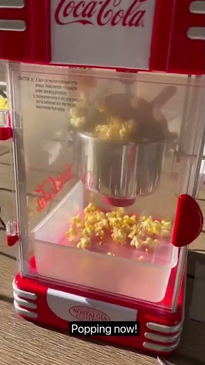 Coca Cola Retro Kettle Popcorn Parmesan Popcorn & Machine - Coke! Make Cold Popper - Ice YouTube