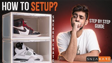 Sneakare Sneaker crates (Side Drop)| How To Setup? | Step By Step Guide| Shark Tank India