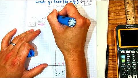 graph trig graph y = 2 cot (3x - pi over 2) ALL