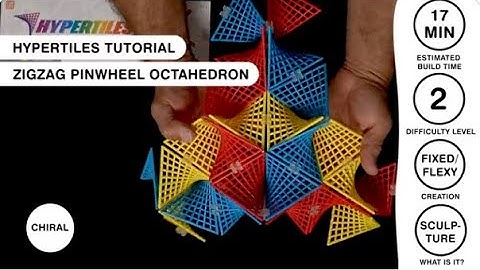 HyperTiles Guided Tutorial - How To Make The Zigzag Pinwheel Octahedron Level 2