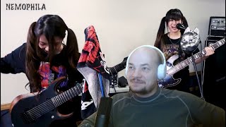 【Cover】BABYMETAL メギツネMEGITSUNE 【NEMOPHILA】. First time watching. Reaction. Реакция.