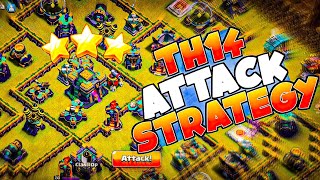 Th14 ATTACK strategy | Best ARMY 🪖💥 To CRACK Difficult to Difficult Base( Clash Of Clans)