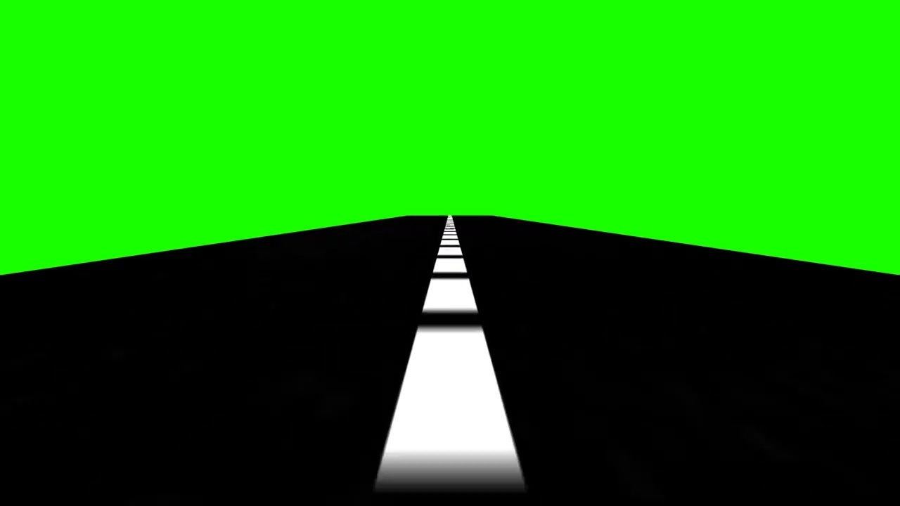 Driving on a Road, Green Screen Video, Chroma Key - Filmora Assets