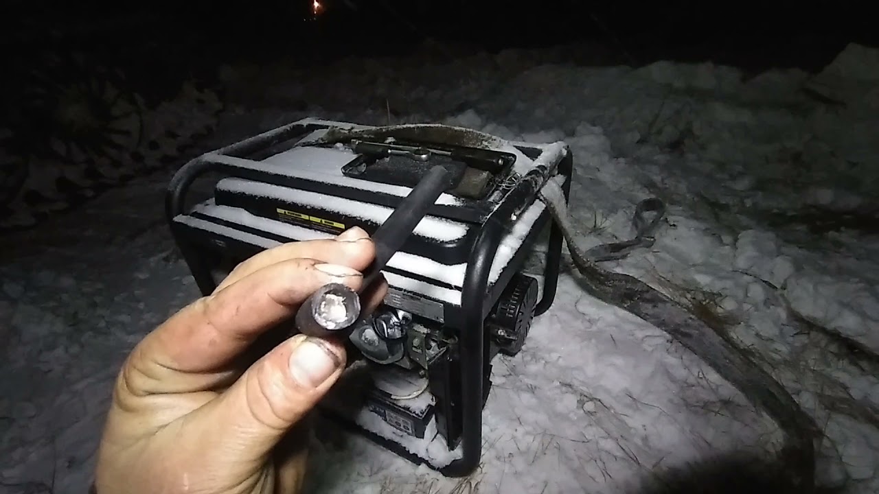 вытекает масло из нового генератора