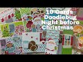 10 Scene cards with Doodlebug Night Before Christmas