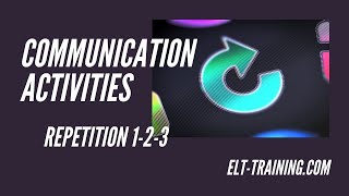 A great, low prep classroom speaking activity -Repetition 123