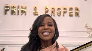 Shelonda Stokes at Prim & Proper Grand Opening