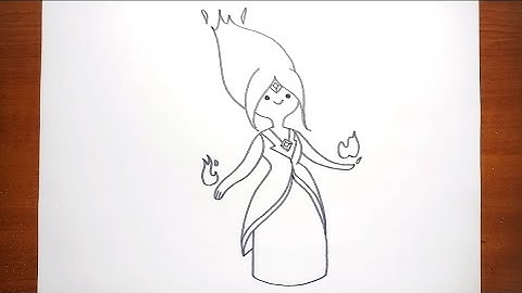 How To Draw Flame Princess Step by Step for Kids | Adventure Time Characters Drawing For Kids