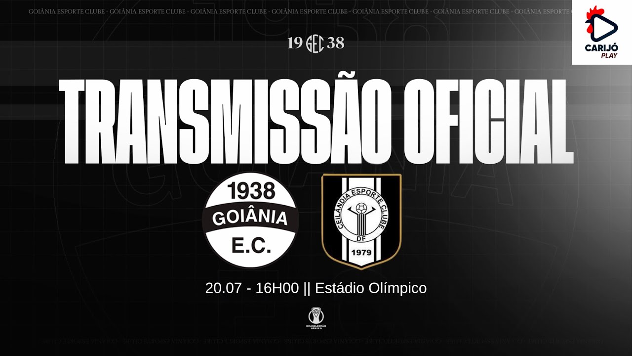 AO VIVO - GOIÂNIA X CEILANDIA - DF | BRASILEIRÃO SÉRIE D - 13ª RODADA ...