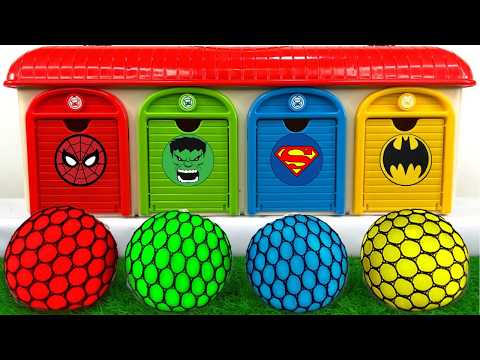 Satisfying Garage ASMR | Oddly 4 Color Garage from Transformation 5 Net Balls Pixar Doors Relaxing