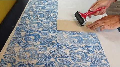 Fabric block printing video