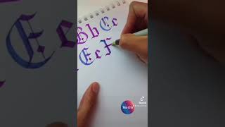 Cómo hacer letras bonitas ❤️‍? DasCris Calligraphy Plumones Tutorial  Lettering Tlaxcala