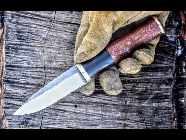 Masur birch handle knife puukko knife EDC knife Neck knife Handmade knife -  The Spoon Crank