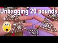 Unbelievable! Unbagging 20 pounds of Jewelry! Unboxing Rings! Let&#39;s find Treasures!