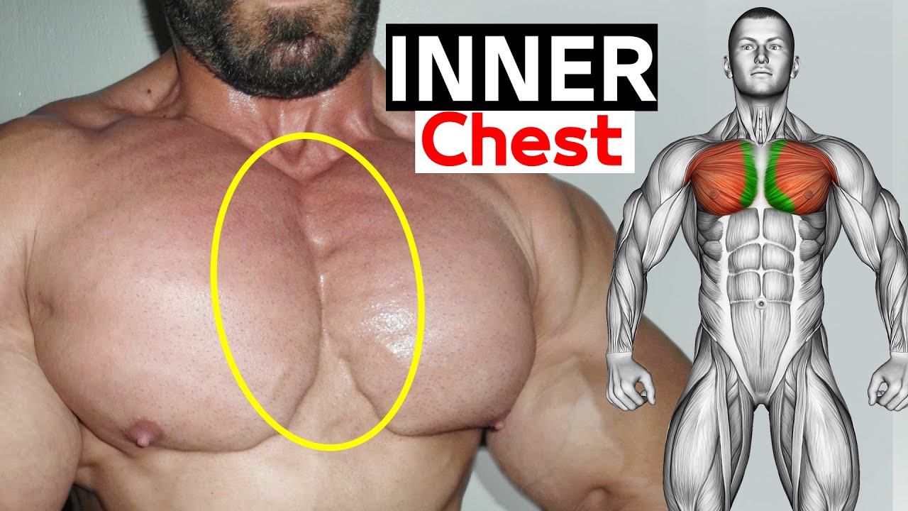 The 6 BEST EXERCISES "INNER CHEST" 🔥 YouTube