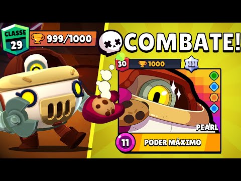 PEGANDO 1000 TROFÉUS NO COMBATE COM A PEARL NO BRAWL STARS!